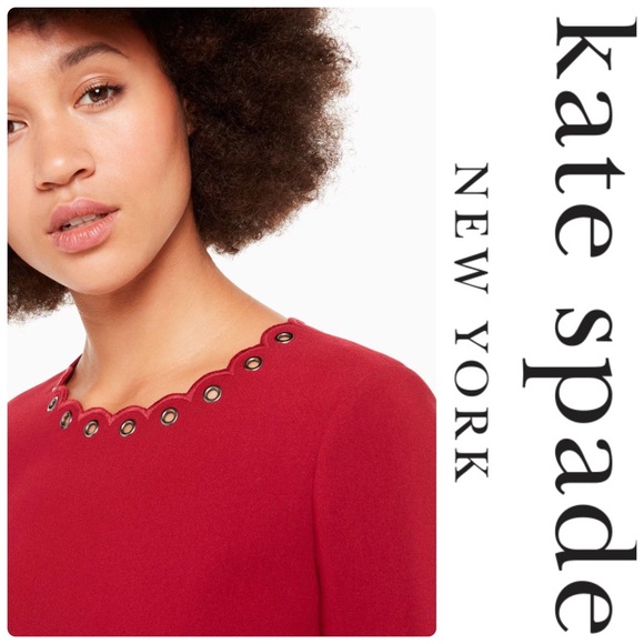 Kate Spade Scallop Grommet Shift Dress - Picture 5 of 5